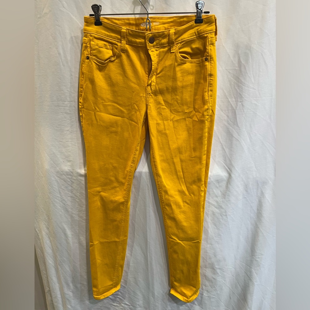 Old Navy Rockstar Yellow Jeans